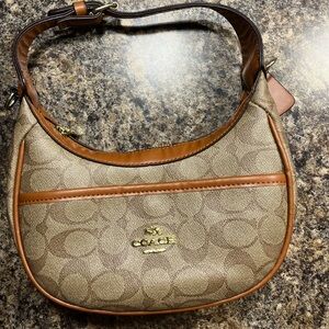 Coach Tan and Brown small shoulder bag